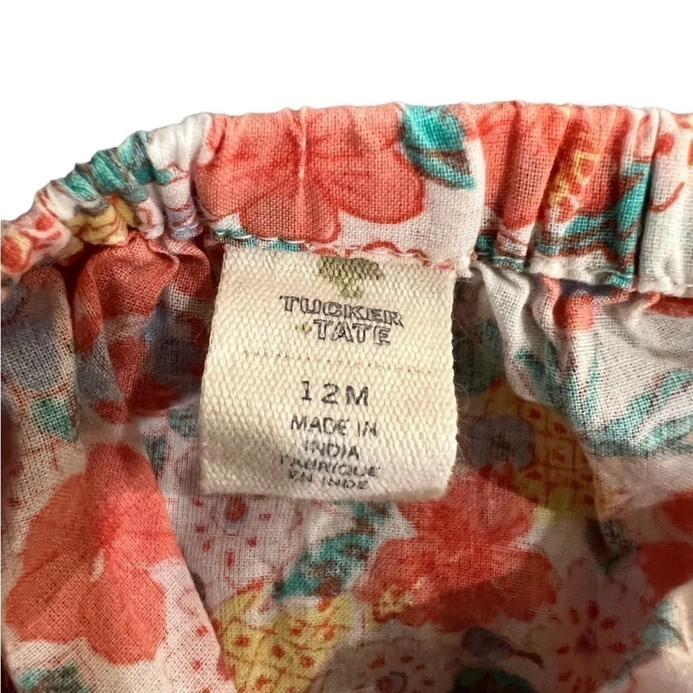 Tucker & Tate 12M tropical dress sleeveless w/decorative shoulder & bottoms